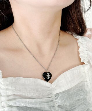 WEGO Lクロスハートネックレス 柄3