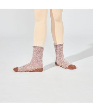 Chacott ふわふわオーバーソックス(アルパカ糸使用) アンティックローズ