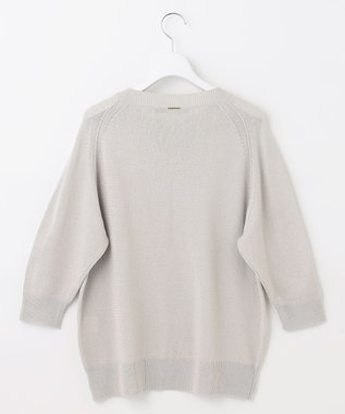 自由区 【洗える・XSサイズあり】ペーパーコットンアセテート  ニット ベージュ系