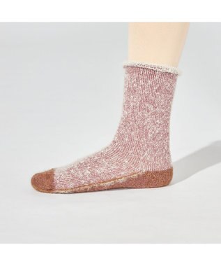 Chacott ふわふわオーバーソックス(アルパカ糸使用) アンティックローズ