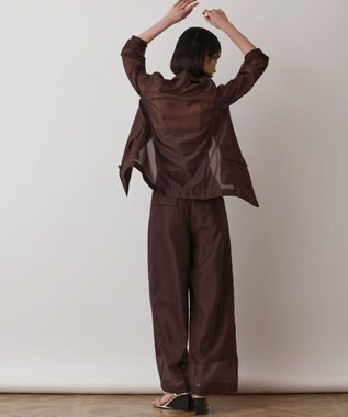 GRACE CONTINENTAL ブライトシアージャケット ブラウン