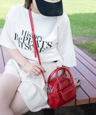 WEGO ミニボストンショルダー レッド