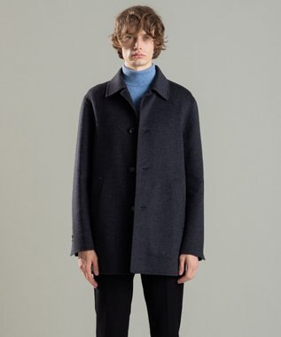 JOSEPH HOMME DOUBLE FACE CASHMERE  BALMACHAN COAT グレー系