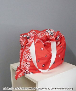 ROOTOTE 6379【スカーフのようなトート】OSAMU GOODS(R)×ROOTOTE タブロー50.オサム-A 01：レッド