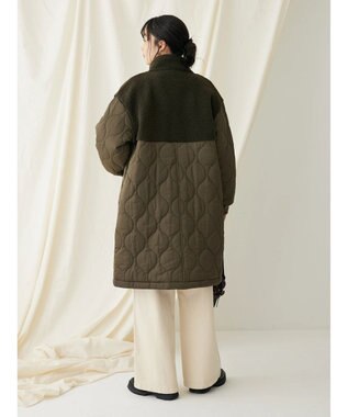 CRAFT STANDARD BOUTIQUE ボア＆キルティングスタンドコート Khaki