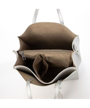 UNBILLION カシュカシュ cachecache / パーテーションミニ2wayトートバッグ シルバー