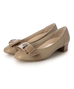 Riz raffinee <Riz raffinee>【3E】バックルモチーフパンプス ベージュ