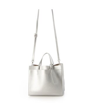 UNBILLION カシュカシュ cachecache / パーテーションミニ2wayトートバッグ シルバー