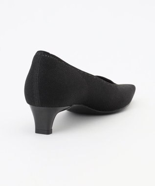 steppi 【洗える/撥水】スクエアトゥ パンプス ブラック