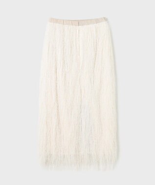 GRACE CONTINENTAL フリンジタイトスカート キナリ