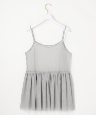 ANY SIS 【洗える】チュールレイヤード インナー ライトグレー