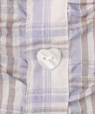 ANY KIDS 【洗濯機可能】2WAY チェックブラウス ブラウン