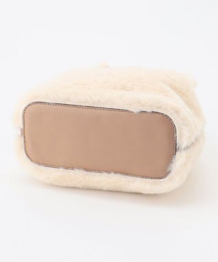 組曲 ファーバケット バッグ アイボリー系