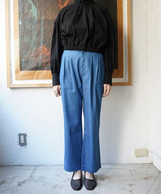 woadblue GLORY ツータック パンツ BLUE