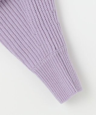 #Newans 【洗える】エアリーウールボレロカーディガン ラベンダー系