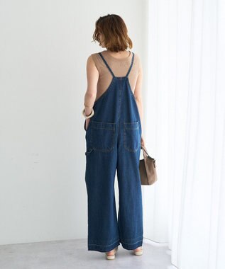 YECCA VECCA 綿麻デニムサロペット Indigo