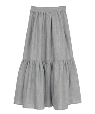 Green Parks ・ＥＬＥＮＣＡＲＥ　ＤＵＥ　リネンライクティアードスカー Brown