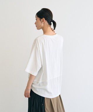 YECCA VECCA 素材MIXカットプルオーバー White