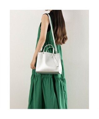 UNBILLION カシュカシュ cachecache / パーテーションミニ2wayトートバッグ シルバー