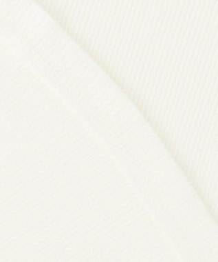 自由区 L 【洗える】リブタンクトップ アイボリー系