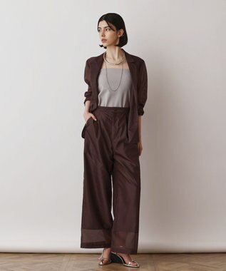 GRACE CONTINENTAL ブライトシアージャケット ブラウン