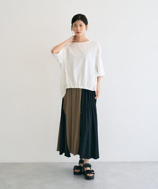 YECCA VECCA 素材MIXカットプルオーバー White