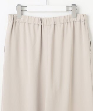 J.PRESS LADIES 【洗える・接触冷感・吸水速乾】Lightジョーゼット ワイド パンツ グレージュ系