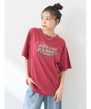 earth music&ecology ウ゛ィンテージライクツアーＴｅｅ Pink