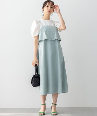 組曲 GIZAコットンタックスリーブ Tシャツ アイボリー系