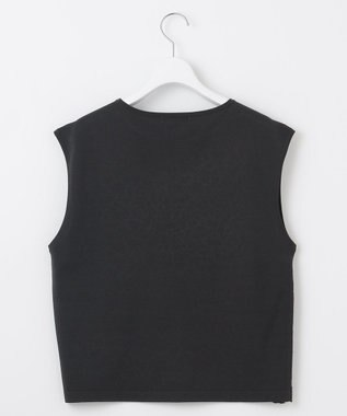 自由区 【洗える】クレープストレッチレースコンビ ニット バーント