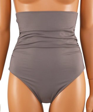 San-ai Resort（三愛水着楽園） パフスリーブトップス付き3点セット水着　9M　【San-ai Resort（サンアイリゾート）】 ブルー×グレー