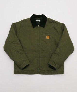 WEGO 【ユニセックス着用ITEM/MLサイズ展開】ワーカーズキルティングZIPジャケット カーキ