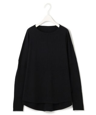 ICB 【洗える】ヴィスコースワイド プルオーバー ブラック系