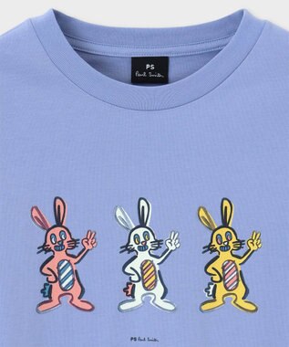 Paul Smith ラビットトリオ 半袖Tシャツ グレイッシュブルー
