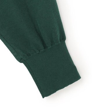 UNFILO シアー ペプラムニット グリーン