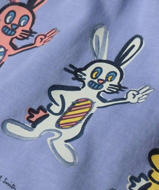 Paul Smith ラビットトリオ 半袖Tシャツ グレイッシュブルー