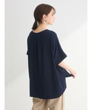 Green Parks 汗染み防止ドルマンバックタックプルオーバー Dark Navy