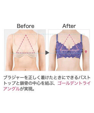 BRADELIS New York 【BRADELIS New York / 育乳補整ブラ・STEP1 集める】ウェンディバックスムーズステップ1ブラ23A2 脇高設計で背中スッキリ ヴァイオレット