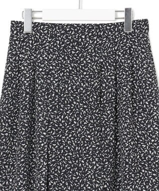 23区 S 【接触冷感/吸水速乾】ペインティングプリント スカート ネイビープリント