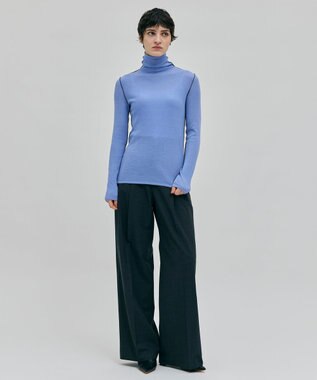 BEIGE， 【洗える・SPUR.JP 掲載】FORD / ハイネックトップス Sax×C Gray