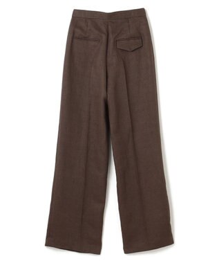 BEIGE， 【GISELe ６月号掲載】CRINUM / ストレートリネンパンツ Dark Brown