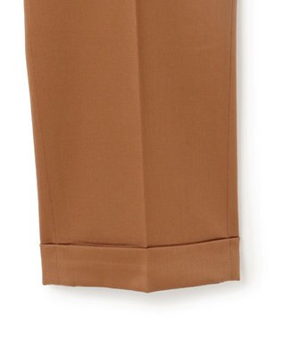 J.PRESS MEN 【J.PRESS ORIGINALS】Wool Satin Stretch New Piped Stem Slacks / Japan Made キャメル系