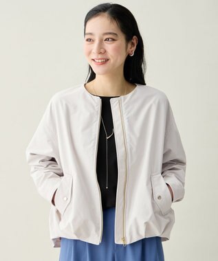 ANY L 撥水バルーンブルゾン エクリュ