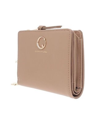 LANVIN en Bleu ルナ Lファスナー二つ折り財布 ベージュ