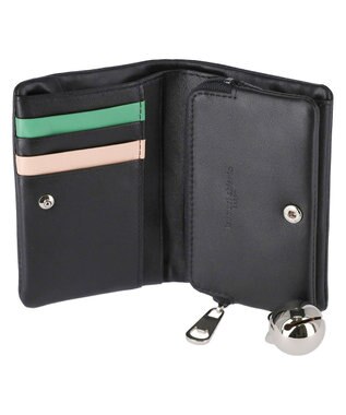 tsumori chisato CARRY キラネコ　2つ折り財布 ブラック