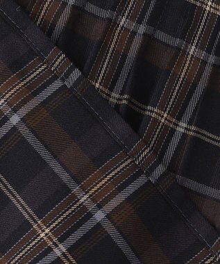 ANY 【洗える】ピンタックチェックブラウス レッド系5