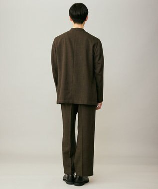 UNFILO MENS ウーリーノ 2タックスラックス ブラウン