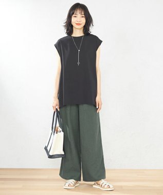 接触冷感・UVケア】バックフレアヘム カットソー / any FAM  