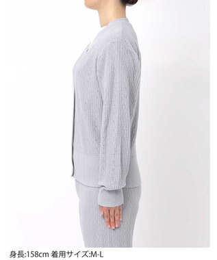 une nana cool とろみ素材がここちよいカーディガン　ｍｏｉ　ｒｏｏｍ（モアルーム） グレー