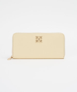 russet モノグラムプレートラウンドジップウォレット(SO-372) 【新色】CreamYE/YE